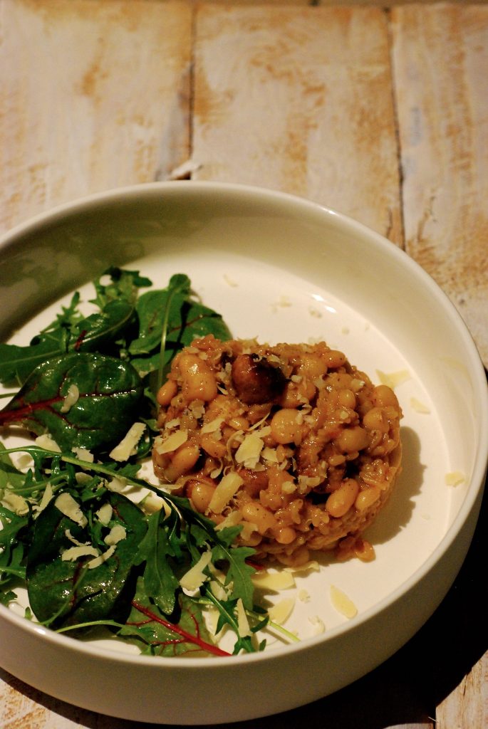 cannellinirisotto-merguez-rucola